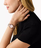 Buy Shop Michael Kors Sage Three-Hand Crystals Mother of Pearl Dial Rose Gold Steel Strap Watch for Women - MK4823 USA Online