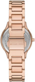 Buy Shop Michael Kors Sage Three-Hand Crystals Mother of Pearl Dial Rose Gold Steel Strap Watch for Women - MK4823 USA Online