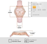 Buy Shop Michael Kors Sage Three-Hand Mother of Pearl Pink Dial Pink Leather Strap Watch for Women - MK4820 USA Online