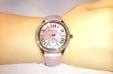Buy Shop Michael Kors Sage Three-Hand Mother of Pearl Pink Dial Pink Leather Strap Watch for Women - MK4820 USA Online