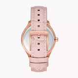 Buy Shop Michael Kors Sage Three-Hand Mother of Pearl Pink Dial Pink Leather Strap Watch for Women - MK4820 USA Online
