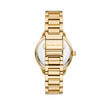 Buy Shop Michael Kors Sage Three-Hand Mother of Pearl White Dial Gold Steel Strap Watch for Women - MK4805 USA Online