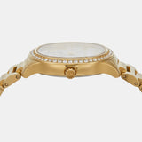 Buy Shop Michael Kors Sage Three-Hand Mother of Pearl White Dial Gold Steel Strap Watch for Women - MK4805 USA Online