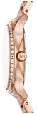 Buy Shop Michael Kors Sage Three-Hand Mother of Pearl White Dial Rose Gold Steel Strap Watch for Women - MK4806 USA Online