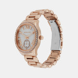 Buy Shop Michael Kors Sage Three-Hand Mother of Pearl White Dial Rose Gold Steel Strap Watch for Women - MK4806 USA Online