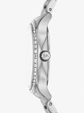 Buy Shop Michael Kors Sage Three-Hand White Dial Silver Steel Strap Watch for Women - MK4807 USA Online