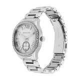 Buy Shop Michael Kors Sage Three-Hand White Dial Silver Steel Strap Watch for Women - MK4807 USA Online