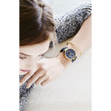 Buy Shop Michael Kors Sawyer Blue Dial Blue Leather Strap Watch for Women - MK2425 USA Online