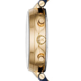 Buy Shop Michael Kors Sawyer Blue Dial Blue Leather Strap Watch for Women - MK2425 USA Online
