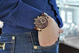 Buy Shop Michael Kors Sawyer Maroon Dial Maroon Leather Strap Watch for Women - MK2426 USA Online
