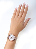 Buy Shop Michael Kors Sawyer Mother of Pearl White Dial Rose Gold Steel Strap Watch for Women - MK6282 USA Online