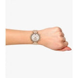 Buy Shop Michael Kors Sawyer Mother of Pearl White Dial Rose Gold Steel Strap Watch for Women - MK6282 USA Online