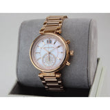 Buy Shop Michael Kors Sawyer Mother of Pearl White Dial Rose Gold Steel Strap Watch for Women - MK6282 USA Online