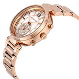 Buy Shop Michael Kors Sawyer Mother of Pearl White Dial Rose Gold Steel Strap Watch for Women - MK6282 USA Online