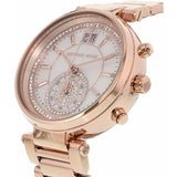 Buy Shop Michael Kors Sawyer Mother of Pearl White Dial Rose Gold Steel Strap Watch for Women - MK6282 USA Online