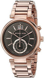 Buy Shop Michael Kors Sawyer Rose Gold Dial Rose Gold Steel Strap Watch for Women - MK6226 USA Online