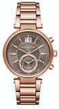 Buy Shop Michael Kors Sawyer Rose Gold Dial Rose Gold Steel Strap Watch for Women - MK6226 USA Online