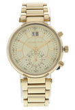Buy Shop Michael Kors Sawyer White Dial Gold Steel Strap Watch for Women - MK6362 USA Online