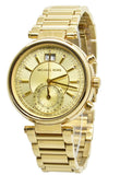 Buy Shop Michael Kors Sawyer White Dial Gold Steel Strap Watch for Women - MK6362 USA Online
