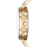 Buy Shop Michael Kors Sawyer White Dial Gold Steel Strap Watch for Women - MK6362 USA Online