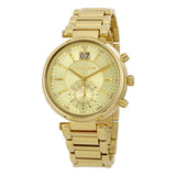 Buy Shop Michael Kors Sawyer White Dial Gold Steel Strap Watch for Women - MK6362 USA Online