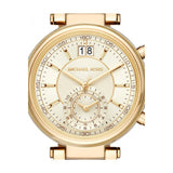 Buy Shop Michael Kors Sawyer White Dial Gold Steel Strap Watch for Women - MK6362 USA Online