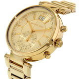 Buy Shop Michael Kors Sawyer White Dial Gold Steel Strap Watch for Women - MK6362 USA Online
