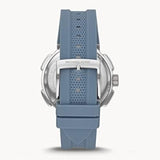 Buy Shop Michael Kors Sidney Chambray Multifunction Blue Dial Blue Silicone Strap Watch For Women - MK7220 USA Online