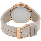 Buy Shop Michael Kors Sidney Chronograph White Dial Beige Leather Strap Watch For Women - MK6949 USA Online
