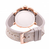 Buy Shop Michael Kors Sidney Chronograph White Dial Beige Leather Strap Watch For Women - MK6949 USA Online
