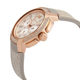 Buy Shop Michael Kors Sidney Chronograph White Dial Beige Leather Strap Watch For Women - MK6949 USA Online