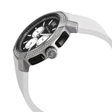 Buy Shop Michael Kors Sidney Multifunction Black Dial White Silicone Strap Watch For Women - MK6947 USA Online