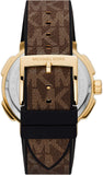 Buy Shop Michael Kors Sidney Multifunction White Dial Brown Leather Strap Watch For Women - MK6948 USA Online