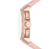Buy Shop Michael Kors Sidney Multifunction White Dial Pink Silicone Strap Watch For Women - MK7222 USA Online