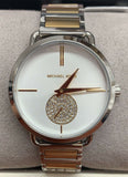 Buy Shop Michael Kors Silver Dial Two Tone Steel Strap Watch for Women - MK3679 USA Online