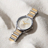 Buy Shop Michael Kors Silver Dial Two Tone Steel Strap Watch for Women - MK3679 USA Online