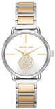Buy Shop Michael Kors Silver Dial Two Tone Steel Strap Watch for Women - MK3679 USA Online