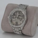 Buy Shop Michael Kors Wren Chronograph Crystals Silver Dial Silver Steel Strap Watch For Women - MK6317 USA Online