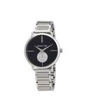 Buy Shop Michael Kors Portia Black Dial Silver Steel Strap Watch for Women - MK3638 USA Online