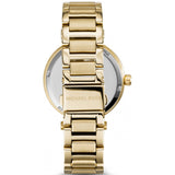 Buy Shop Michael Kors Skylar Black Dial Gold Steel Strap Watch for Women - MK5989 USA Online