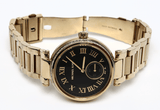 Buy Shop Michael Kors Skylar Black Dial Gold Steel Strap Watch for Women - MK5989 USA Online