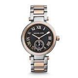 Buy Shop Michael Kors Skylar Black Dial Two Tone Steel Strap Watch for Women - MK5957 USA Online