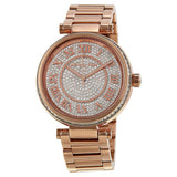 Buy Shop Michael Kors Skylar Rose Gold Dial Rose Gold Steel Strap Watch for Women - MK5868 USA Online