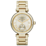 Buy Shop Michael Kors Skylar Gold Dial Gold Steel Strap Watch for Women - MK5867 USA Online