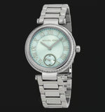 Buy Shop Michael Kors Skylar Quartz Blue Dial Silver Steel Strap Watch For Women - MK5988 USA Online