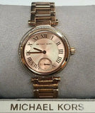 Buy Shop Michael Kors Skylar Quartz Rose Gold Dial Rose Gold Steel Strap Watch For Women - MK5971 USA Online