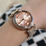 Buy Shop Michael Kors Skylar Quartz Rose Gold Dial Rose Gold Steel Strap Watch For Women - MK5971 USA Online