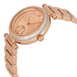 Buy Shop Michael Kors Skylar Quartz Rose Gold Dial Rose Gold Steel Strap Watch For Women - MK5971 USA Online