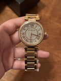Buy Shop Michael Kors Skylar Rose Gold Dial Rose Gold Steel Strap Watch for Women - MK5868 USA Online