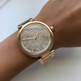 Buy Shop Michael Kors Skylar Rose Gold Dial Rose Gold Steel Strap Watch for Women - MK5868 USA Online